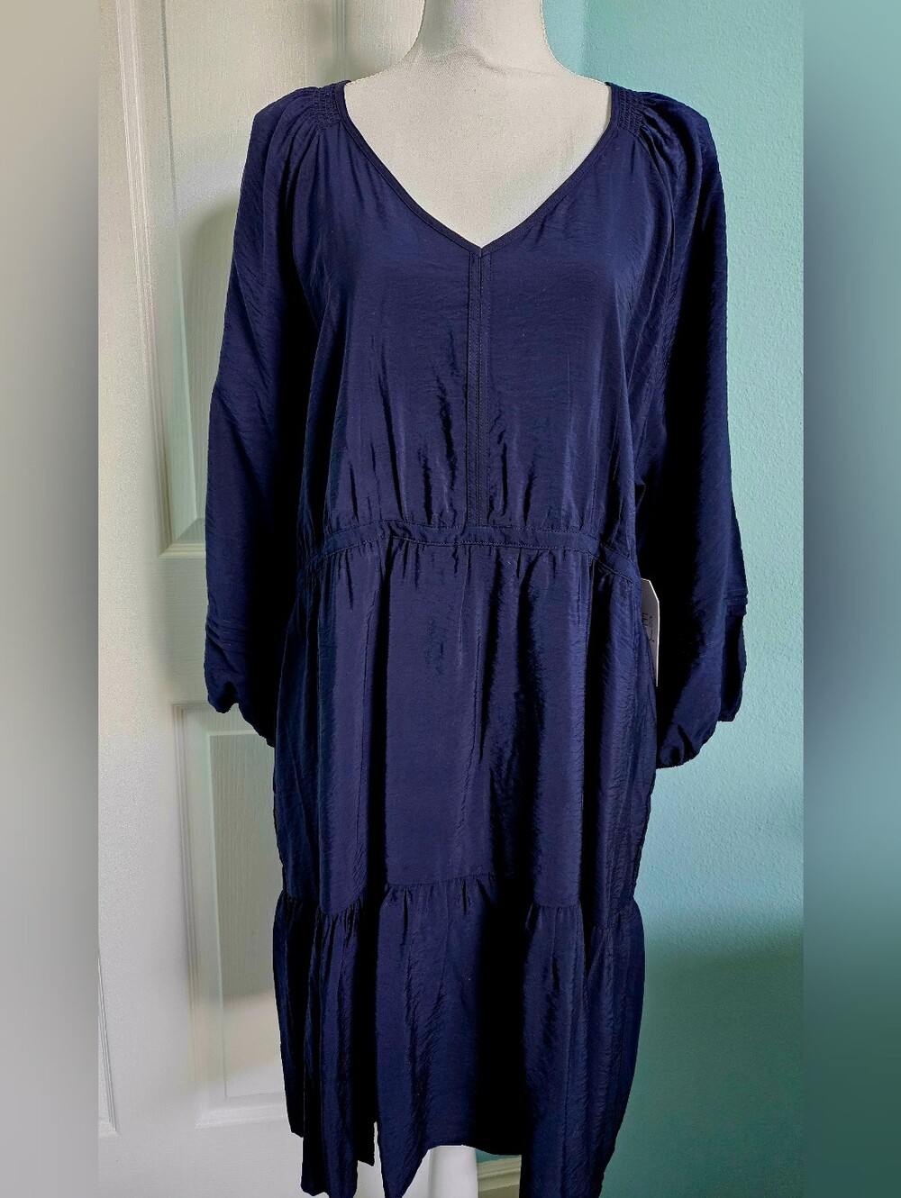 Women’s Navy Long Sleeve Dress